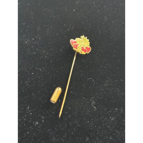 Snoopy & Woodstock Tie Pin Lapel Stickpin Enamel Hearts Design - Picture 4 of 8